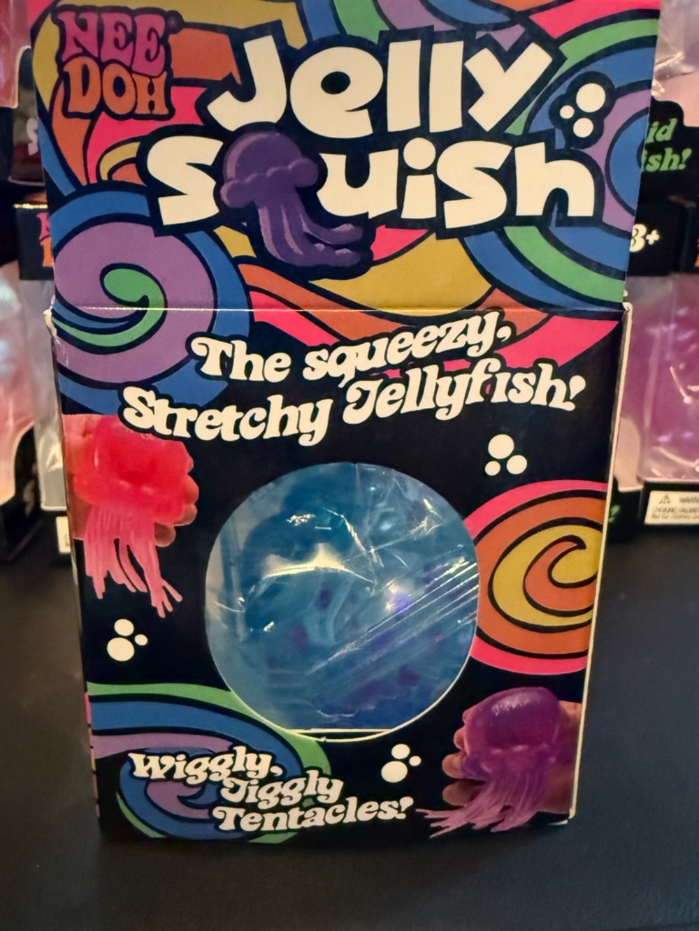 Mini NeeDoh Jelly Squish Pink Kids Squishy Toy - Nee Doh - Picture 4 of 7